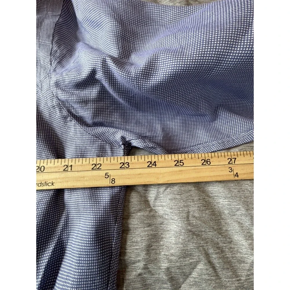 Paul Fredrick Button Up 15.5/32 Finest Long Staple Cotton Blue - Picture 4 of 4